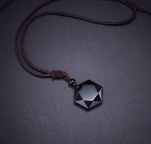 Zwarte Obsidiaan hanger