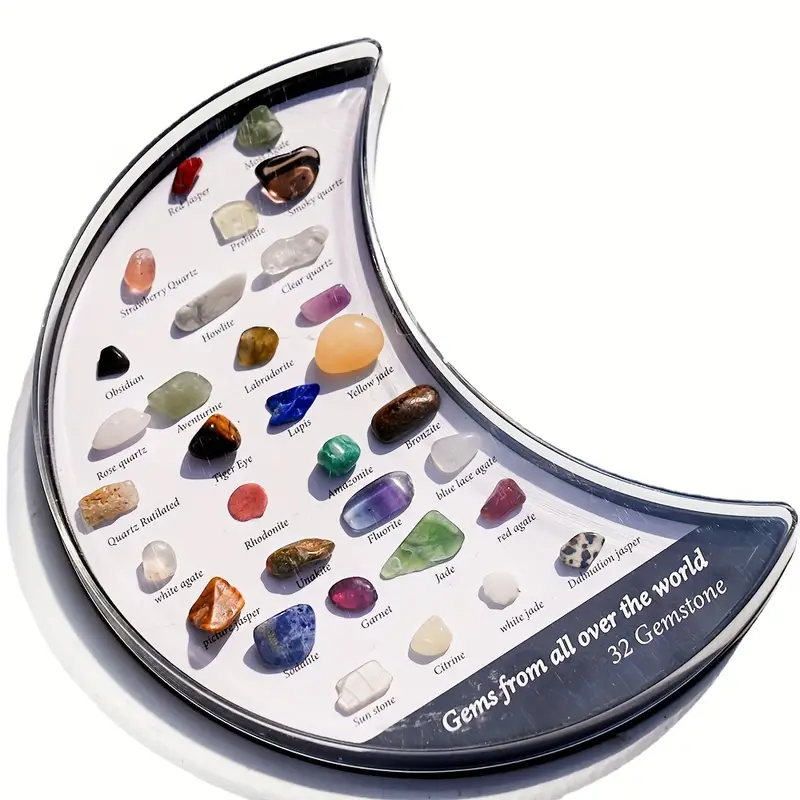 Halve maan Display met 32 Edelstenen