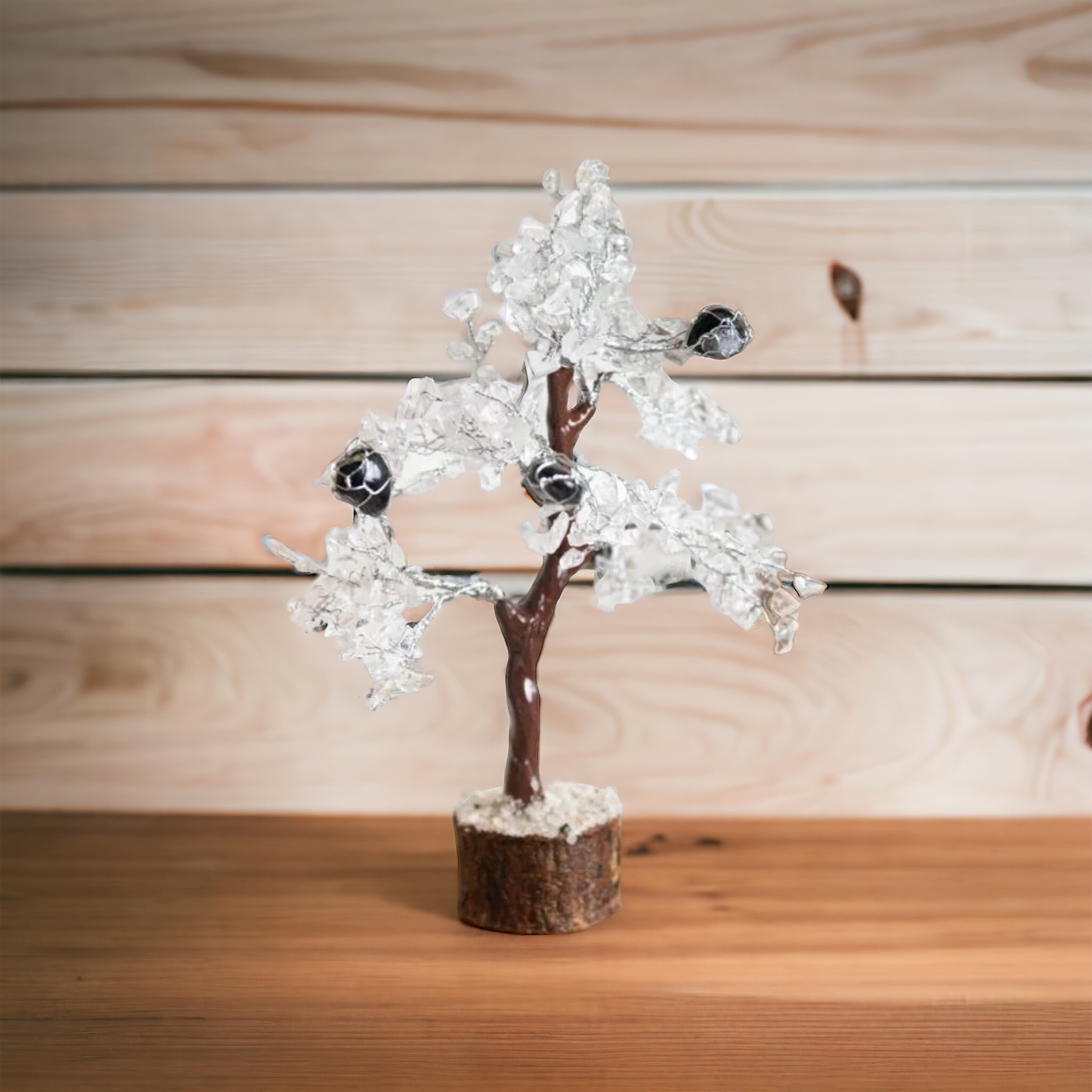 Boom van Bergkristal en Toermalijn