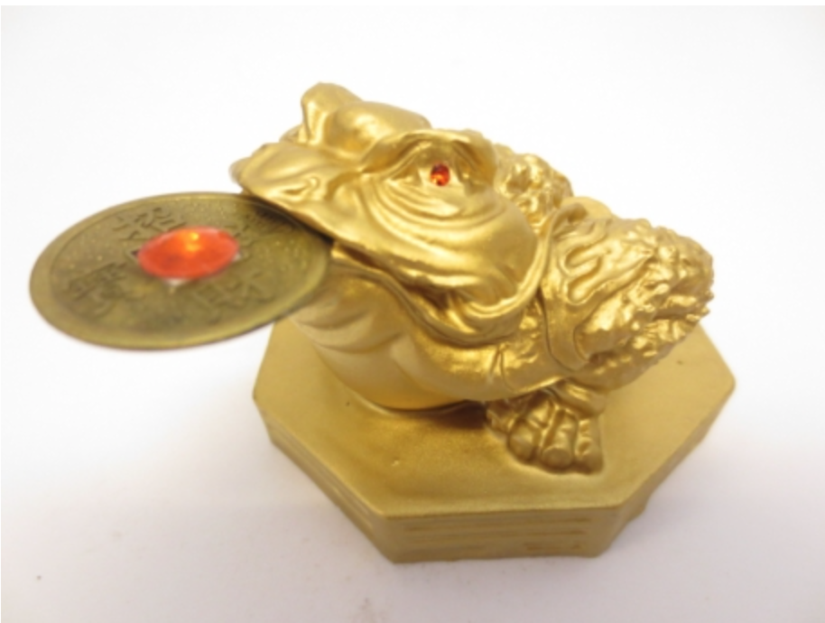 Feng Shui Kikker Goud
