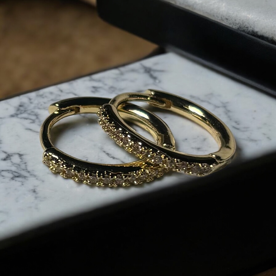 Ringen Oorbellen goudkleurig