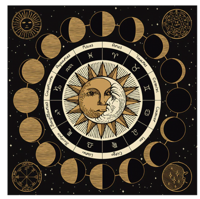 Astrologie tafelkleed