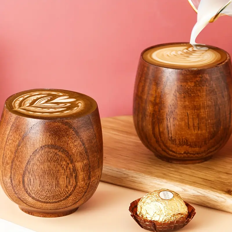 Handgemaakt Houten kopje uit Japan - Afbeelding 2