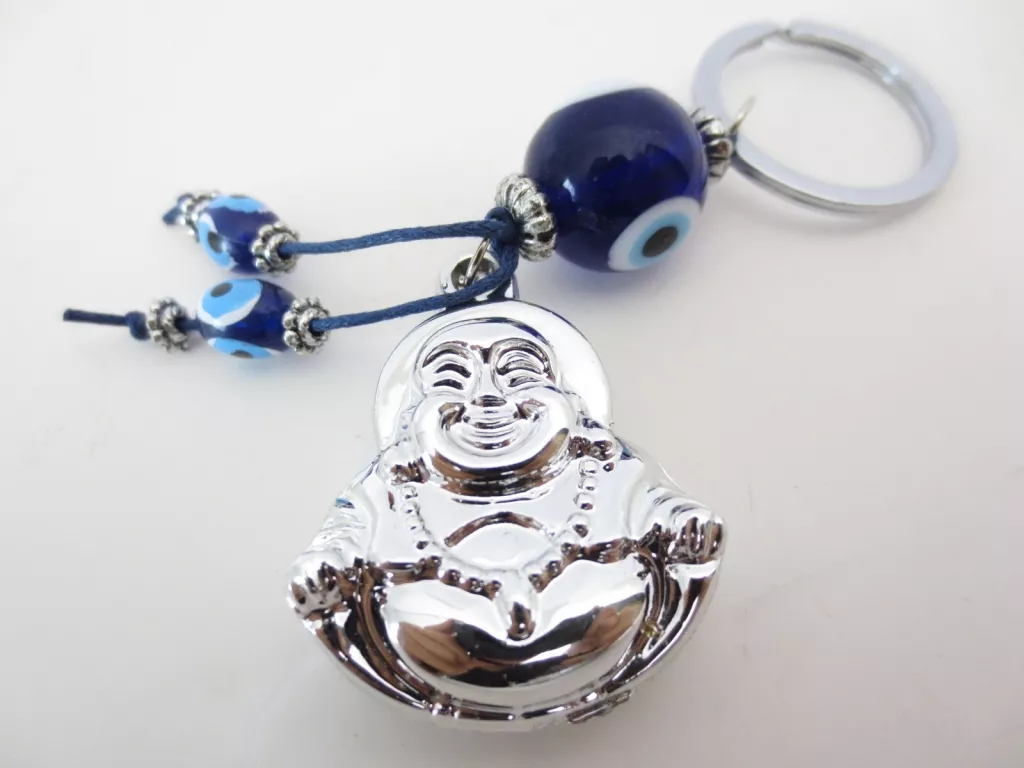 Sleutelhanger Boze Oog en Boeddha